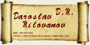 Daroslav Milovanov vizit kartica